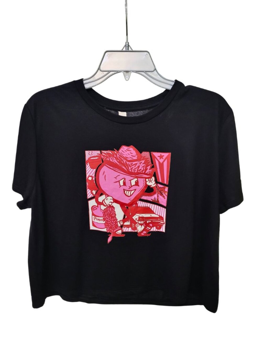 Puerto Rico Culture Graphic Crop Top | Small